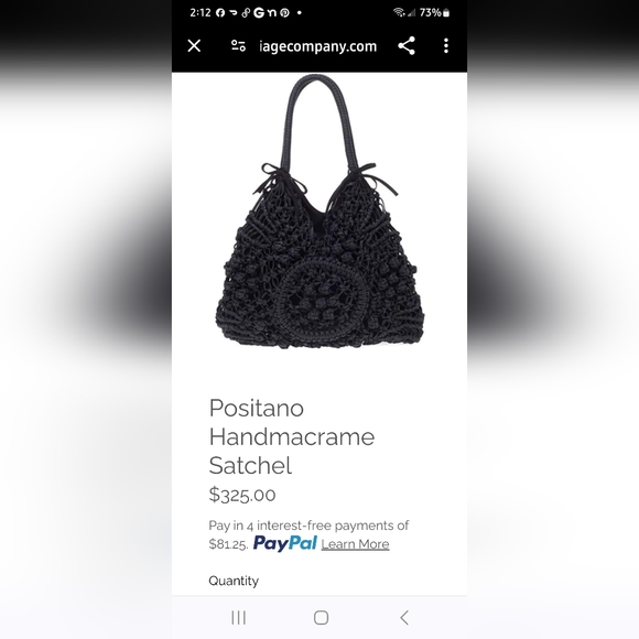 Clever Carriage Company Positano Hand Macrame Satchel - Picture 8 of 8